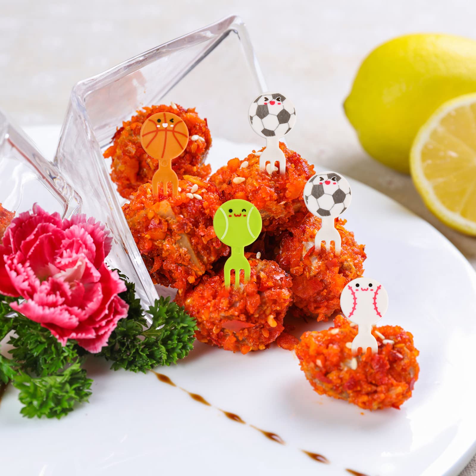 16 Forchetine Per Frutta Colorate Per Bambini | Mini Forchette Riutilizzabili In Plastica Sicura | Per Snack E Dessert - Foto 6