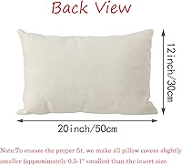 Vista 6 de LOMCHEN Fundas de almohada de Pascua de 12 x 20 pulgadas, acuarela, diseño floral, conejo, flores de primavera, mariposa, Pascua, funda de almohada