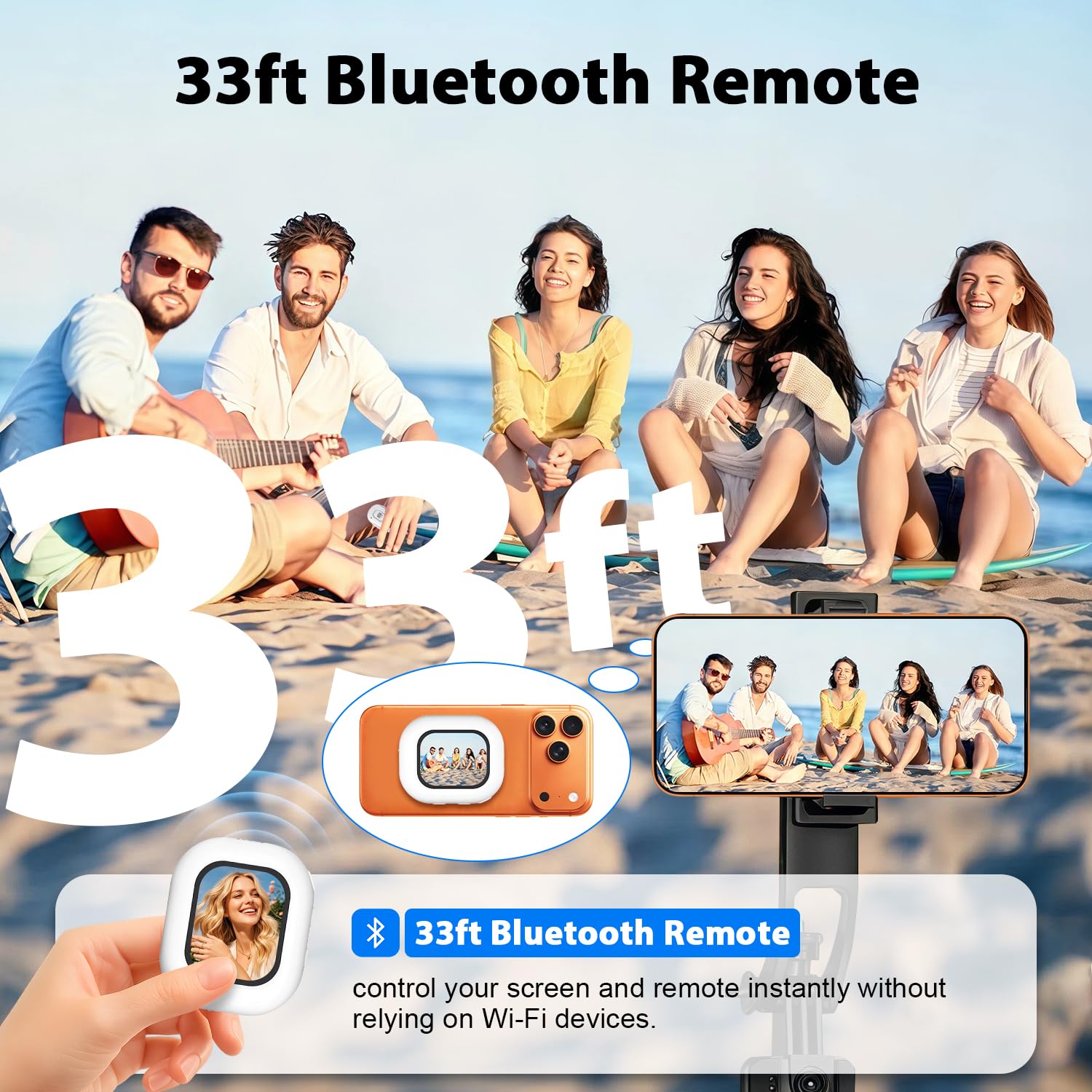RUIZHI Handy Selfie Monitor, Magnetischer Smartphone Rückkamera Magnetisch Vlog Bildschirm für iPhone & Android für TikTok YouTube Livestream Smartphone-Vlog-Selfie-Monitor-Bildschirm