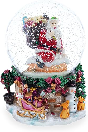 Miniatura 3 de Chimenea de Santa Aventura Musical Agua Nieve Globo