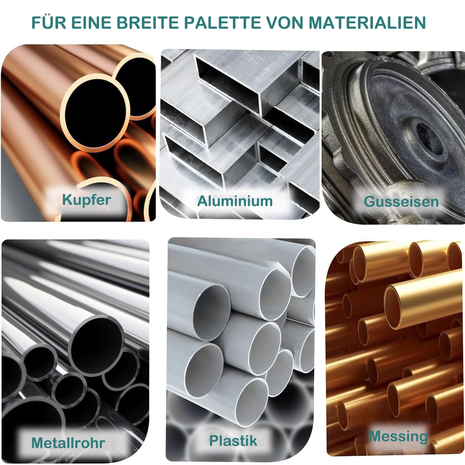 5 teiliges NPT-Gewindeschneidsatz, 1/8", 1/4", 3/8", 1/2" und 3/4" NPT-Rohrstanzwerkzeug zum Gewindeschneiden