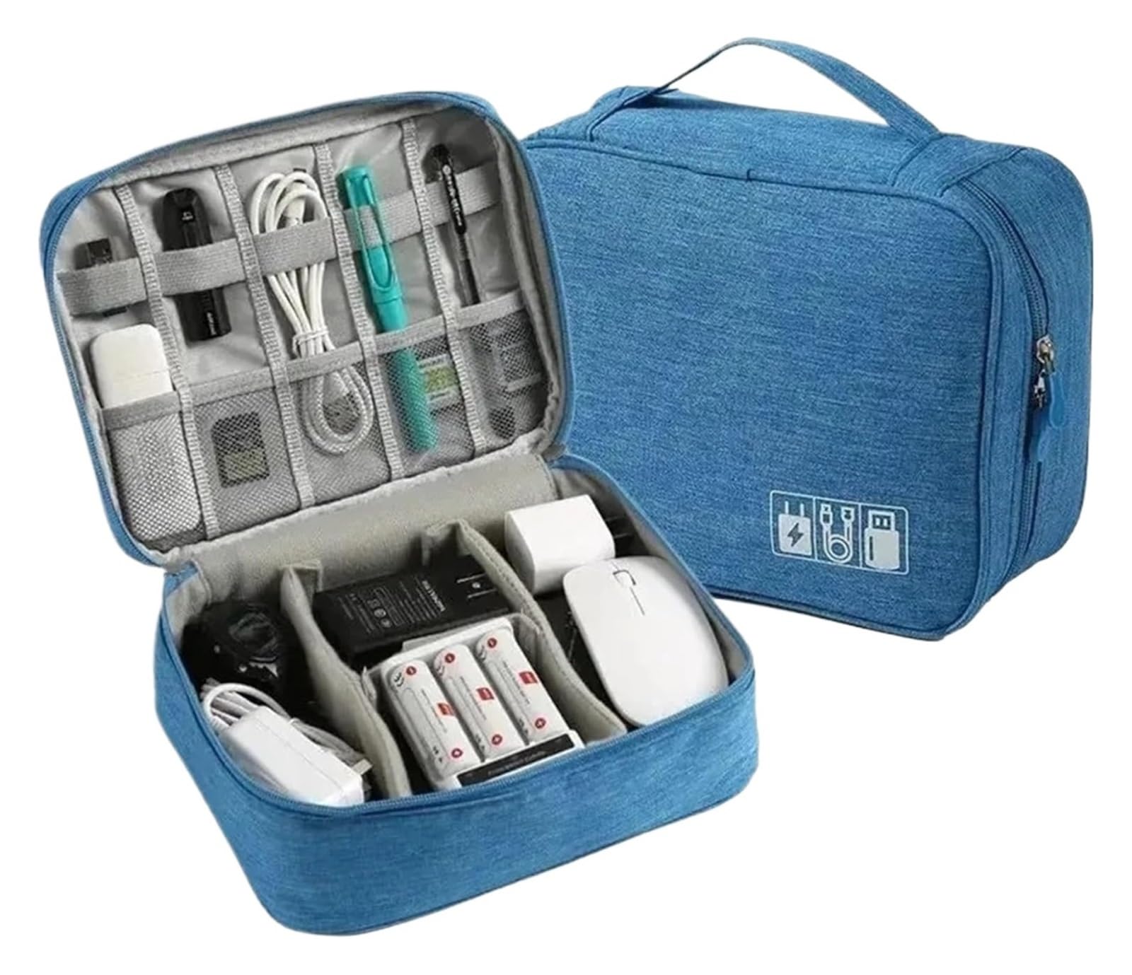 Akcesoria Torba organizatora, Cable Organizer Bag 2 pcs Multicolor 24x18x9cm(Blue)