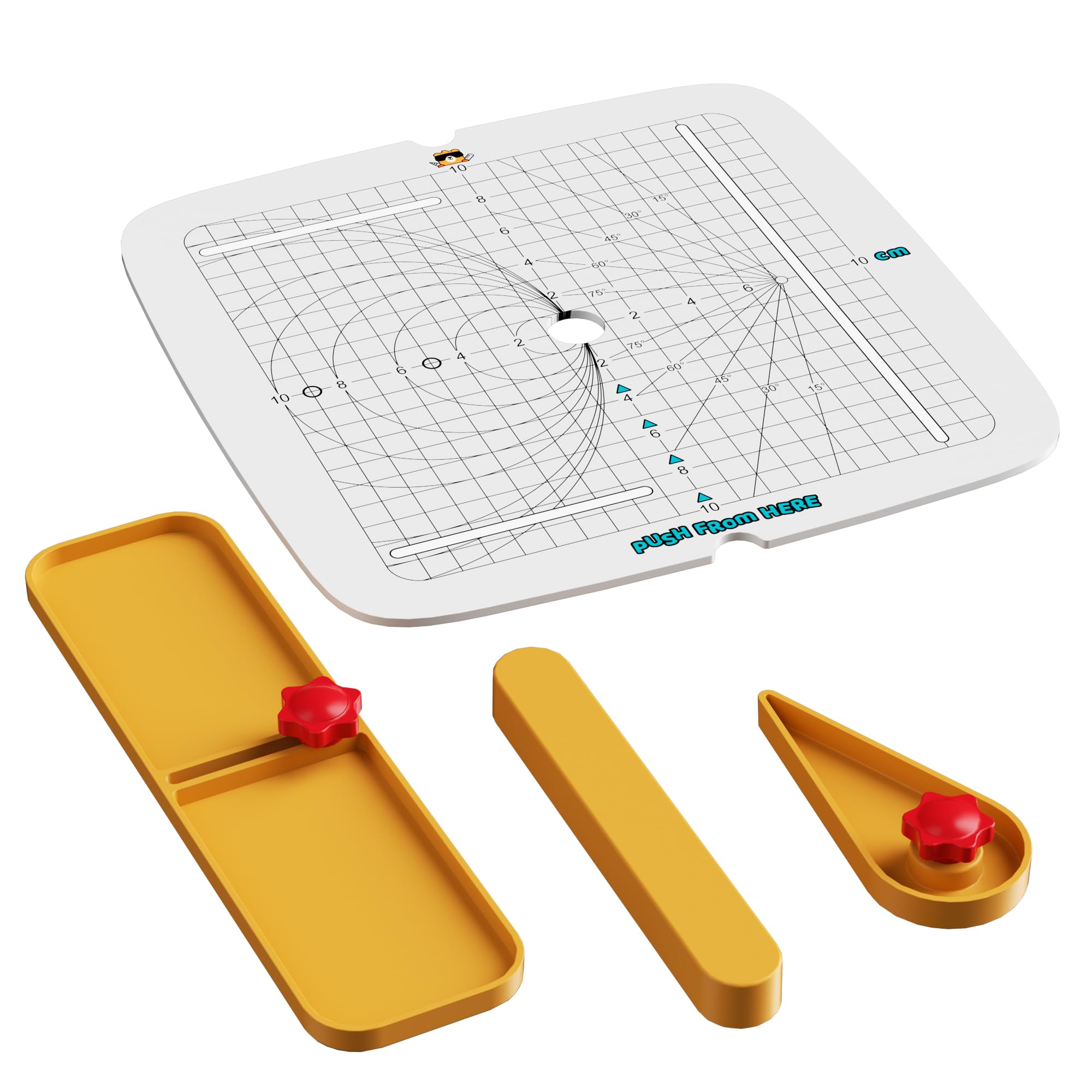 ACMER Cortador de cartón para niños, herramienta de corte angular, herramienta de corte circular, herramienta de corte recto, placa de escala
