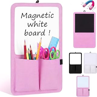 Briwooody Magnetic Locker Organizer 13" Locker Accessories,Light Pink | Back to School Essentials Locker Decorations, Magnetic Whiteboard, Pen Pencil Holder Shelf, for School Office