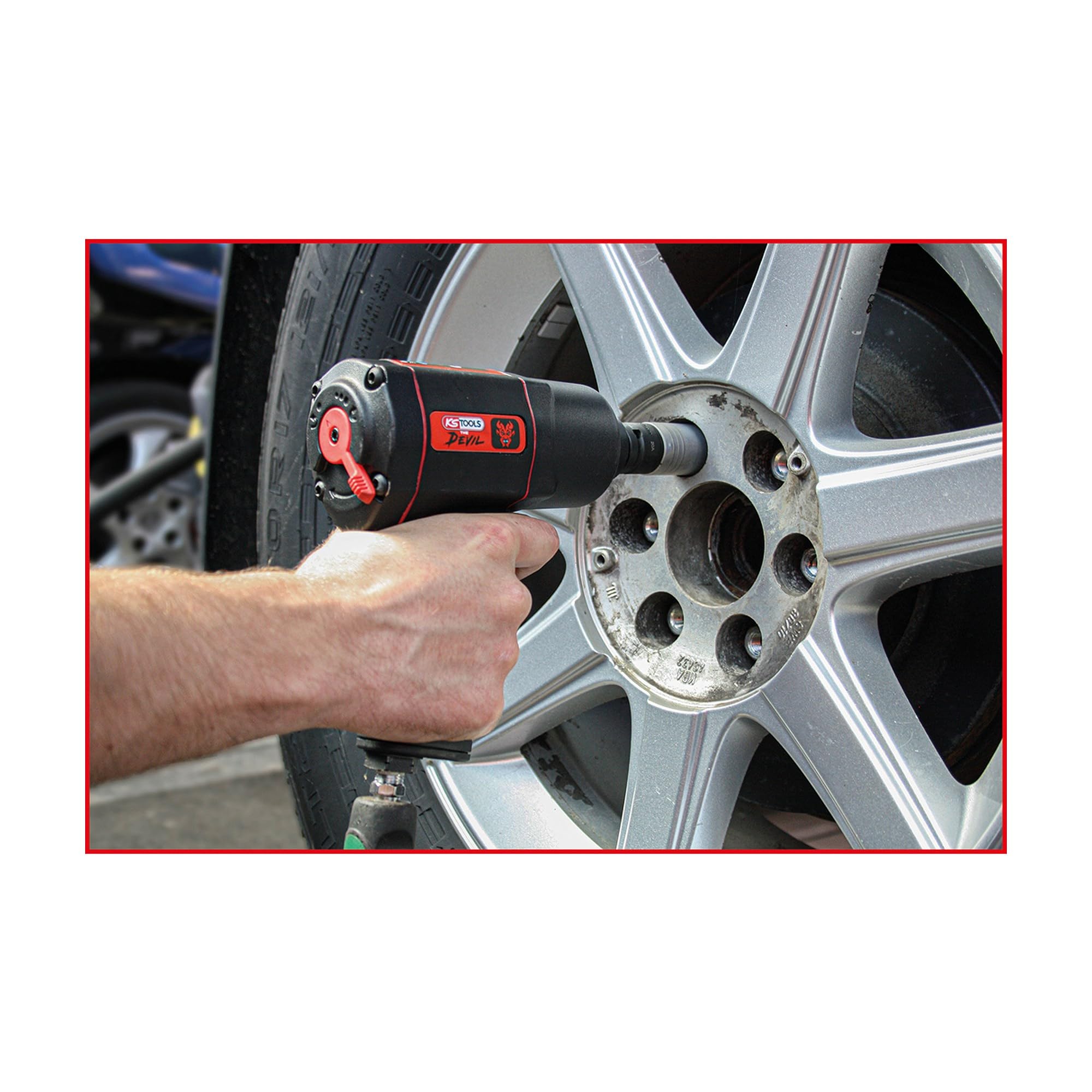 KS Tools 515.1200 1/2" Avvitatore ad impulsi pneumatico THE DEVIL ad alte prestazioni 1.600 Nm