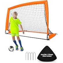 <span>Kids Soccer Goals for Backyard,Portable Soccer Goal Set, Pop Up Soccer Nets with Ground Stakes for Indoor and Outdoor Play</span>