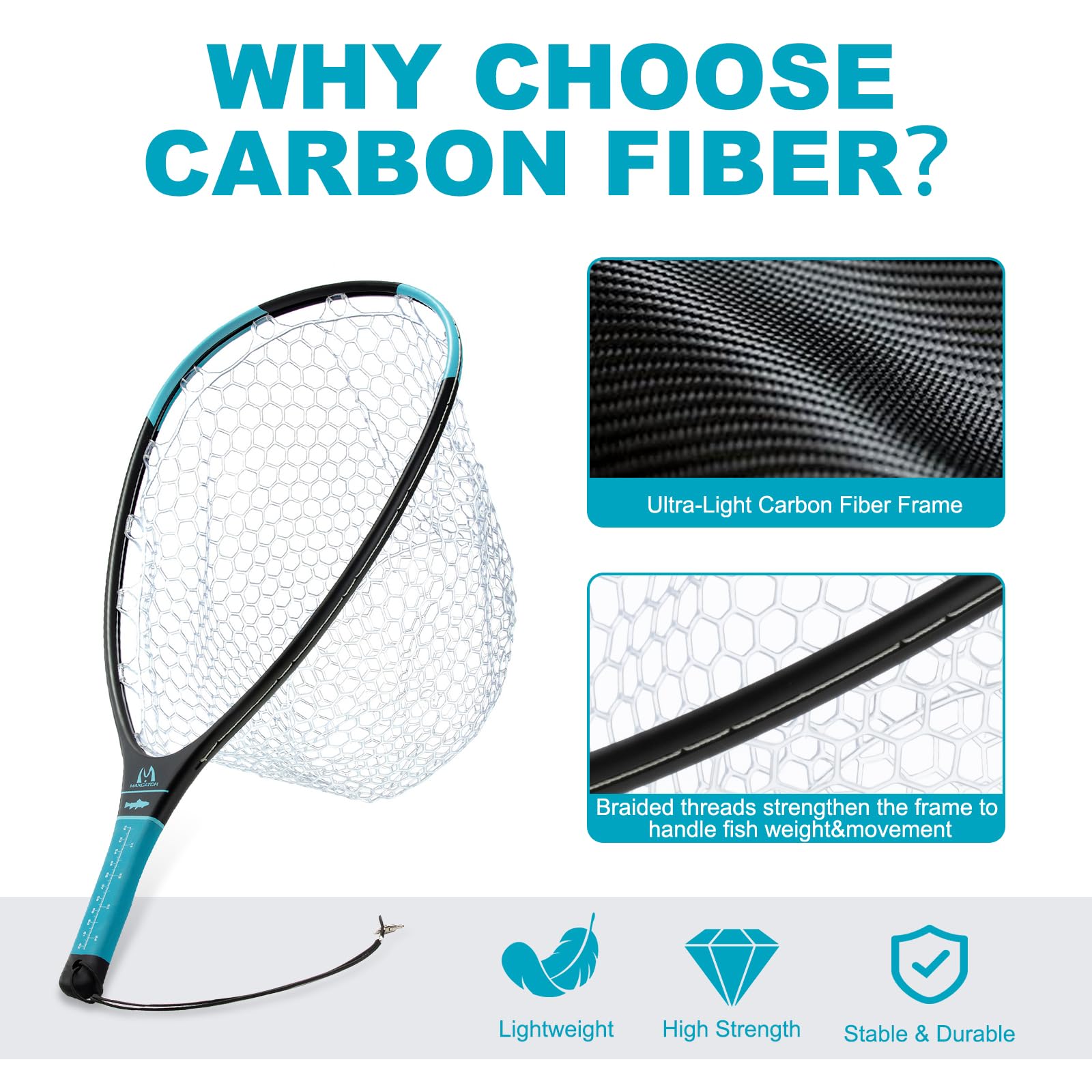 Épuisette De Pêche à La Mouche Portable En Alliage D'aluminium, Pliable