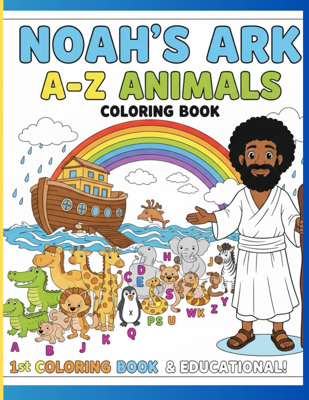 NOAH'S ARK A-Z ANIMALS COLORING BOOK