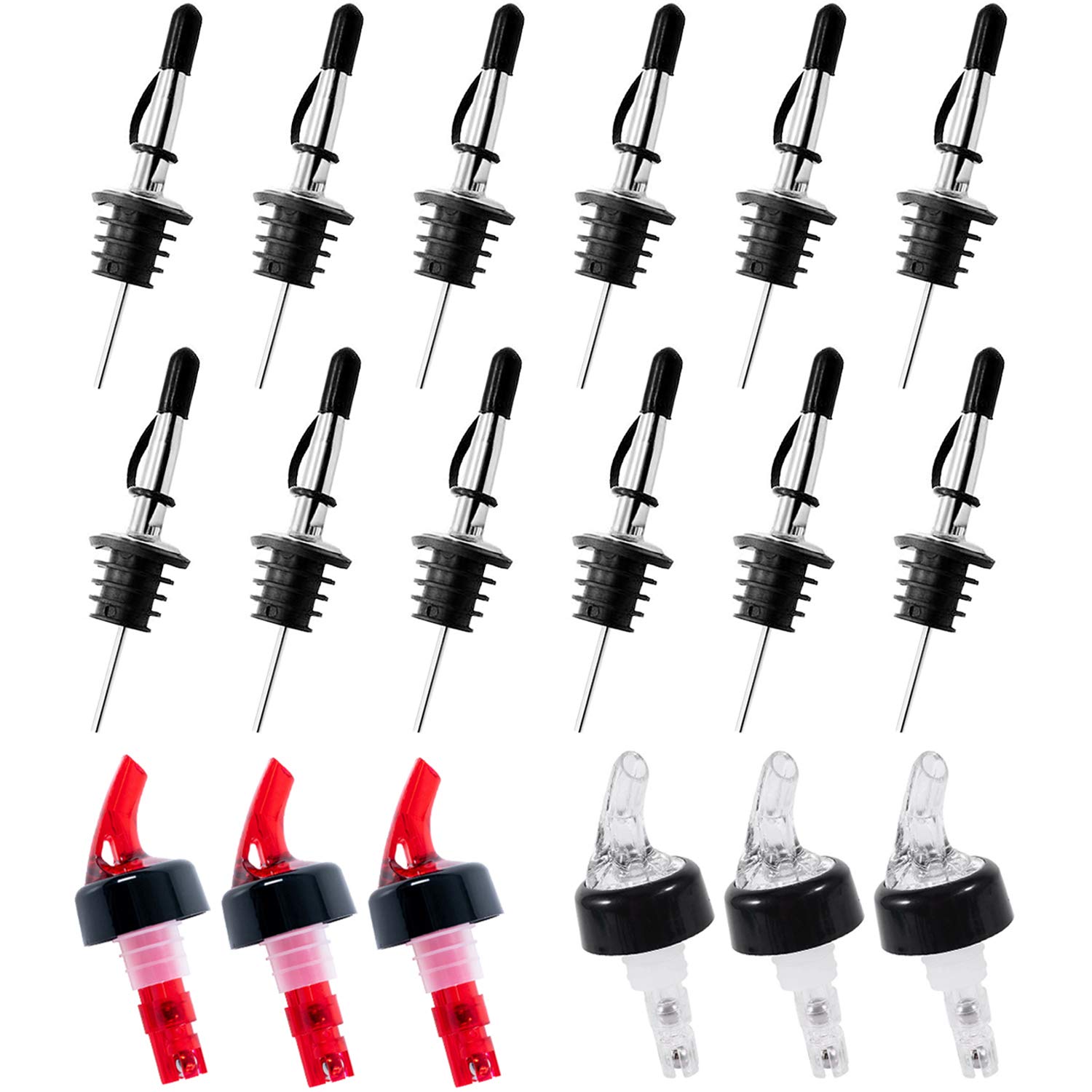 Buy Miranor Auto Measured Pour Spouts For Liquor Bottles (Set, 1 Oz + 1