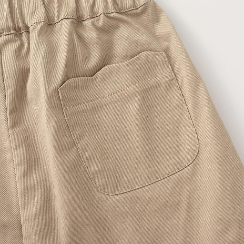 Noomelfish Girls Scalloped Stretch Twill Pull On Shorts with Pockets (5-12 Years) - Image 5