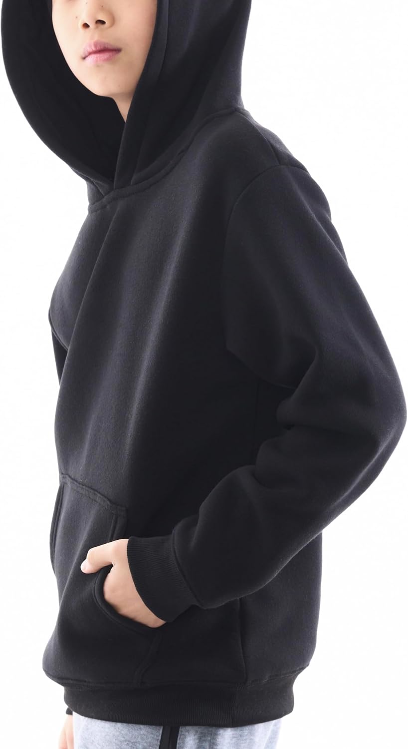 3 Pack Boys Hoodies Fleece Classic Athetic Pullover & Zip-Up Sweatshirts Kids Clothes 6-20 - Image 4