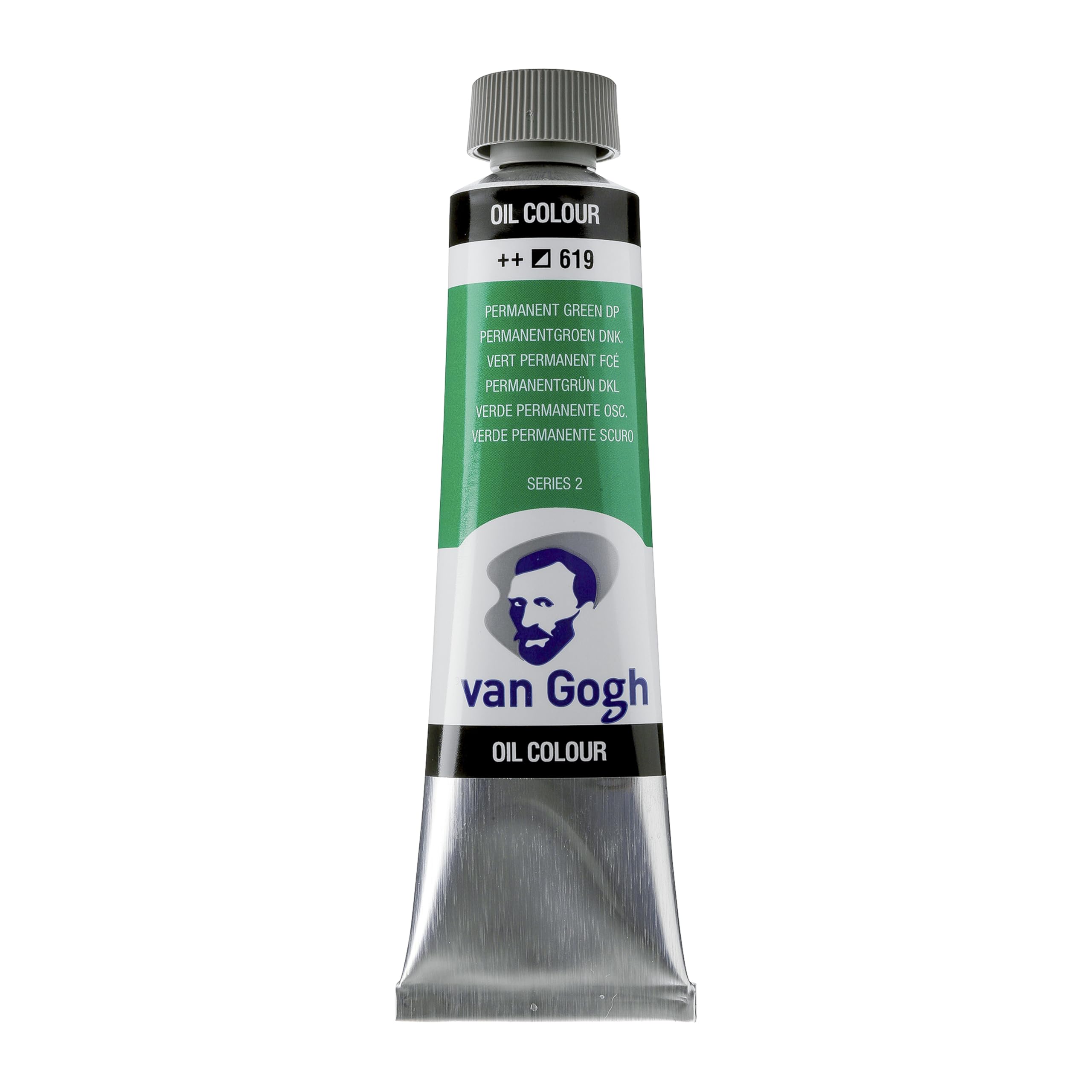 Van Gogh Oil Colour Paint, 40ml Tube, Permanent Green Deep 619