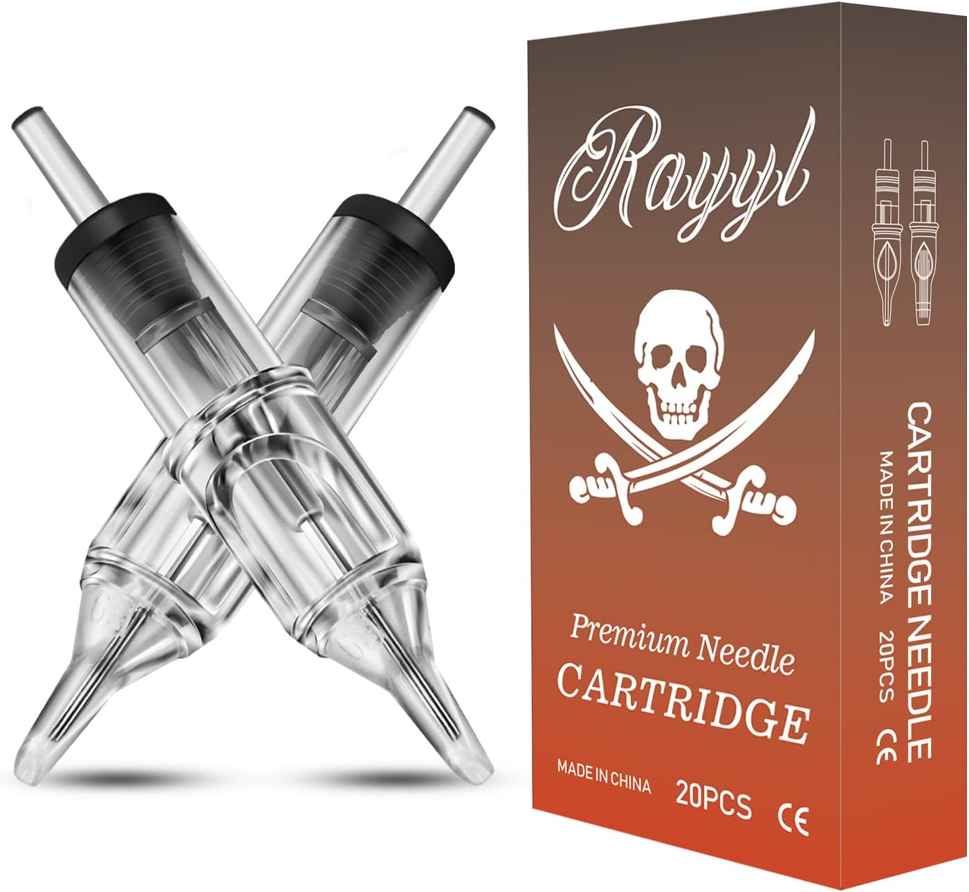 Tattoo Cartridge Needles - Rayyl 20PCS 1205RL Premium Tattoo Needles Cartridge 0.35mm with Membrane Cleaned Round Liner Permanent Makeup Tattoo Needles for Cartridge Tattoo Machine Pens Supplies