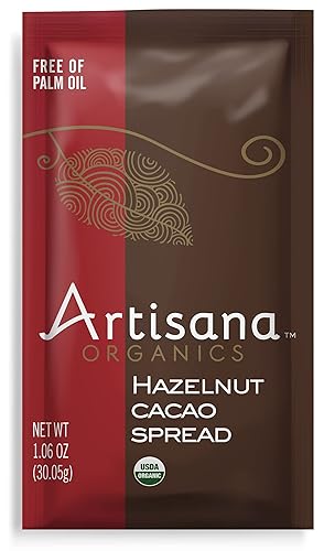 Artisana Organics - Paquete de 10 bolsas de bocadillos (1.06 onzas), sin aceite de palma, azúcar de coco endulzado, ideal para aperitivos y viajes