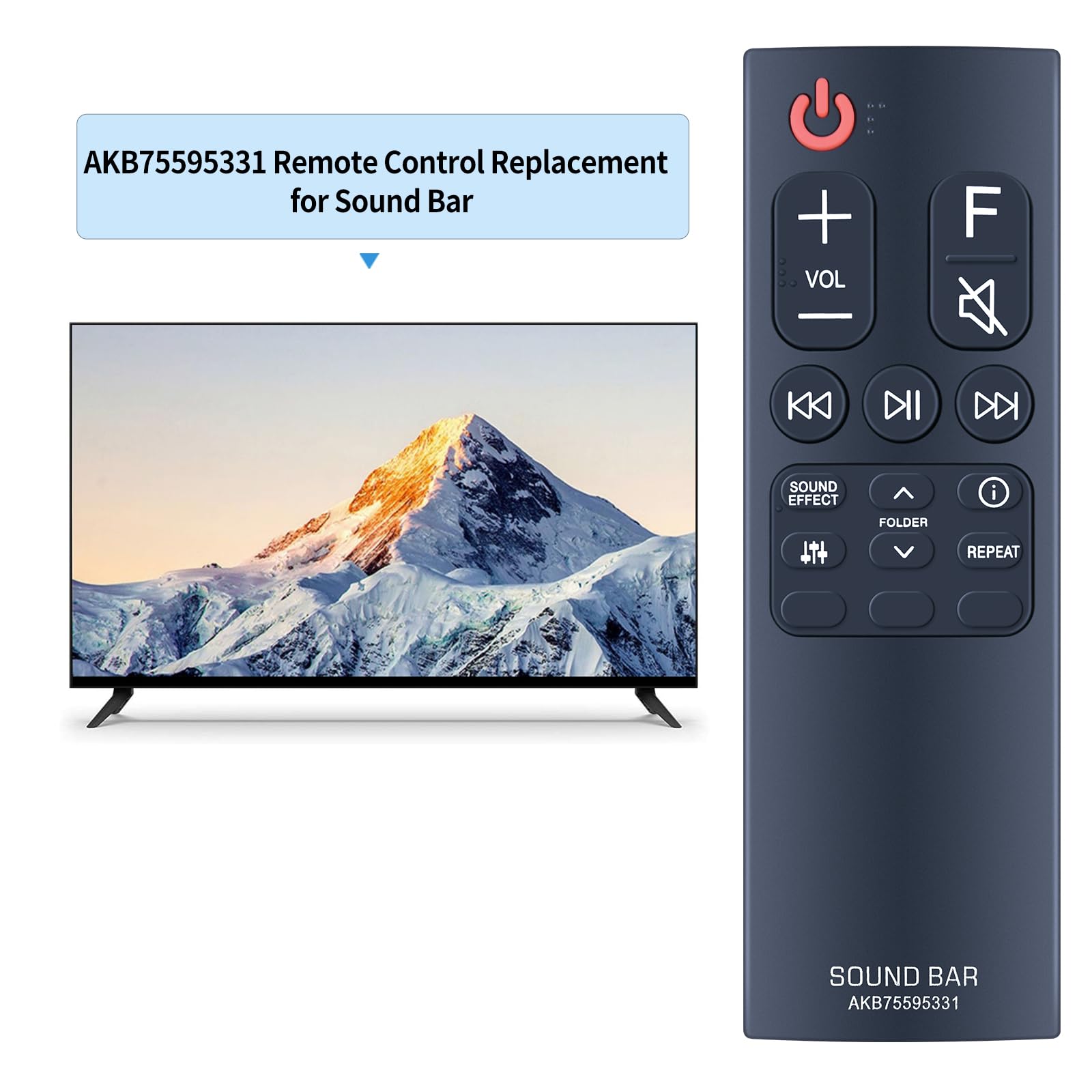 Telecomando Di Ricambio AKB75595331 Per Soundbar LG - Modelli SL6Y, SN6Y, SL4, SL5Y, SL7Y E Altri - 4