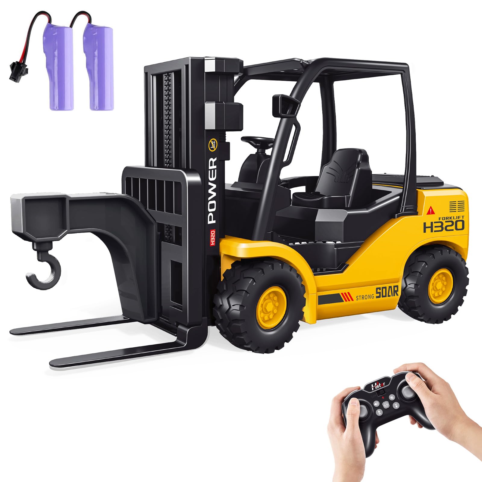 Amazon.com: KIDDITOY ㅤ 9-Channel Remote Control Forklift Truck