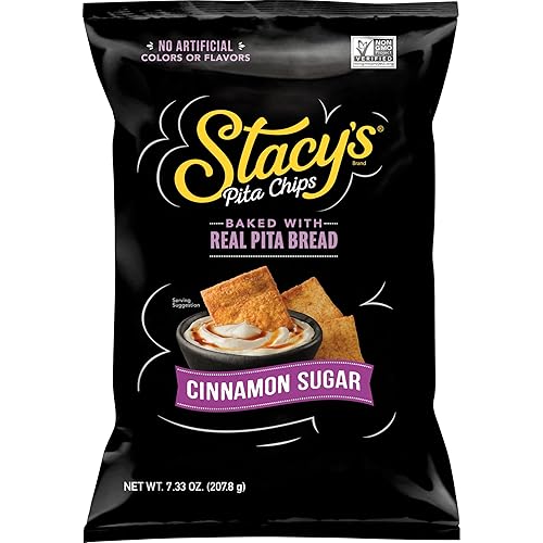 Stacy’s Pita Chips, Cinnamon Sugar, No Artificial Colors or Flavors,