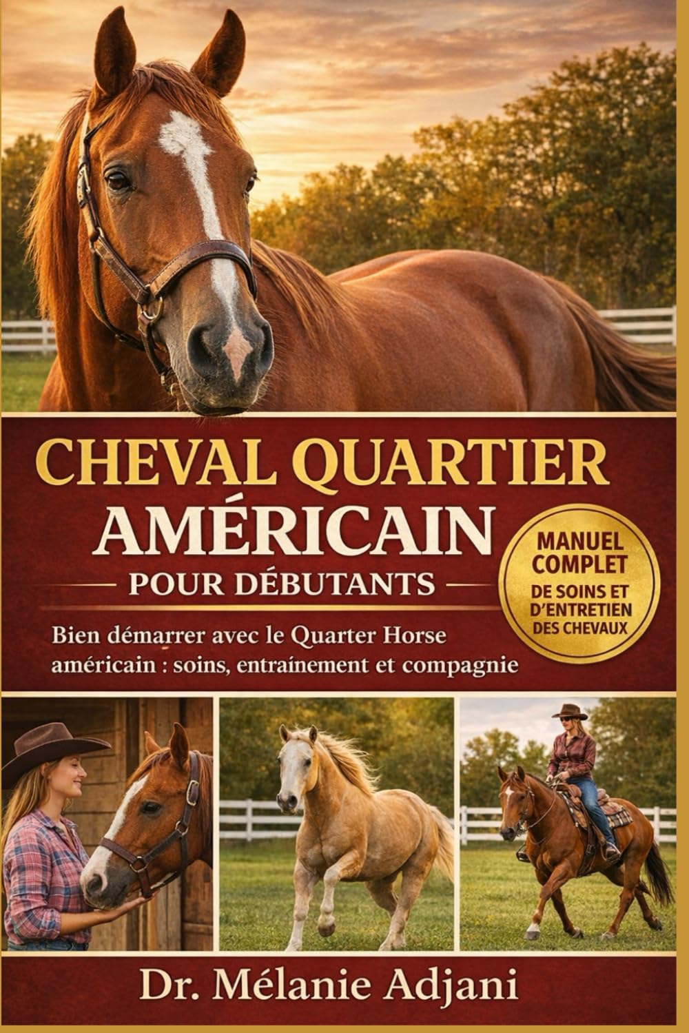 CHEVAL QUARTIER AMÉRICAIN POUR DÉBUTANTS: Bien démarrer avec le Quarter Horse américain : soins, entraînement et compagnie