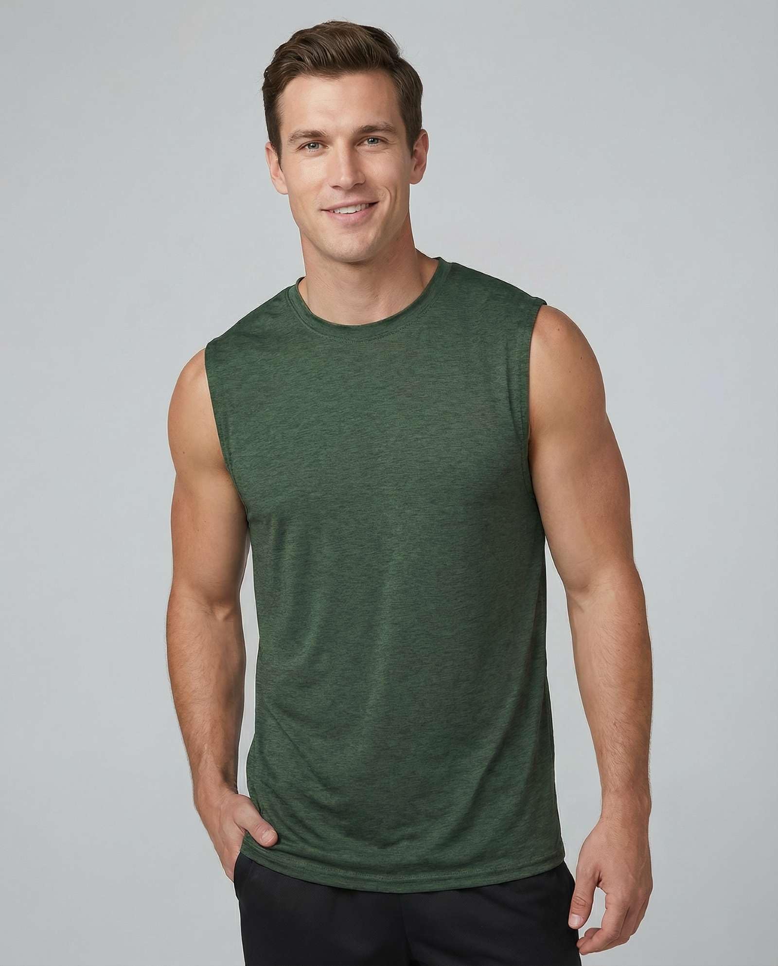 3 & 5 Pack: Men's Dry-Fit Active Athletic Tech Tank Top - Regular and Big & Tall Sizes (S-5XLT)