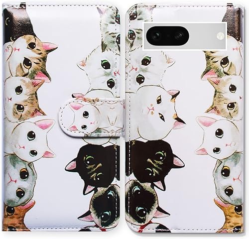 Miniatura 80 de Funda para Pixel 7a, diseño de pájaro negro de cuero verde con tapa para teléfono con ranura para tarjetas, soporte para Google Pixel 7a