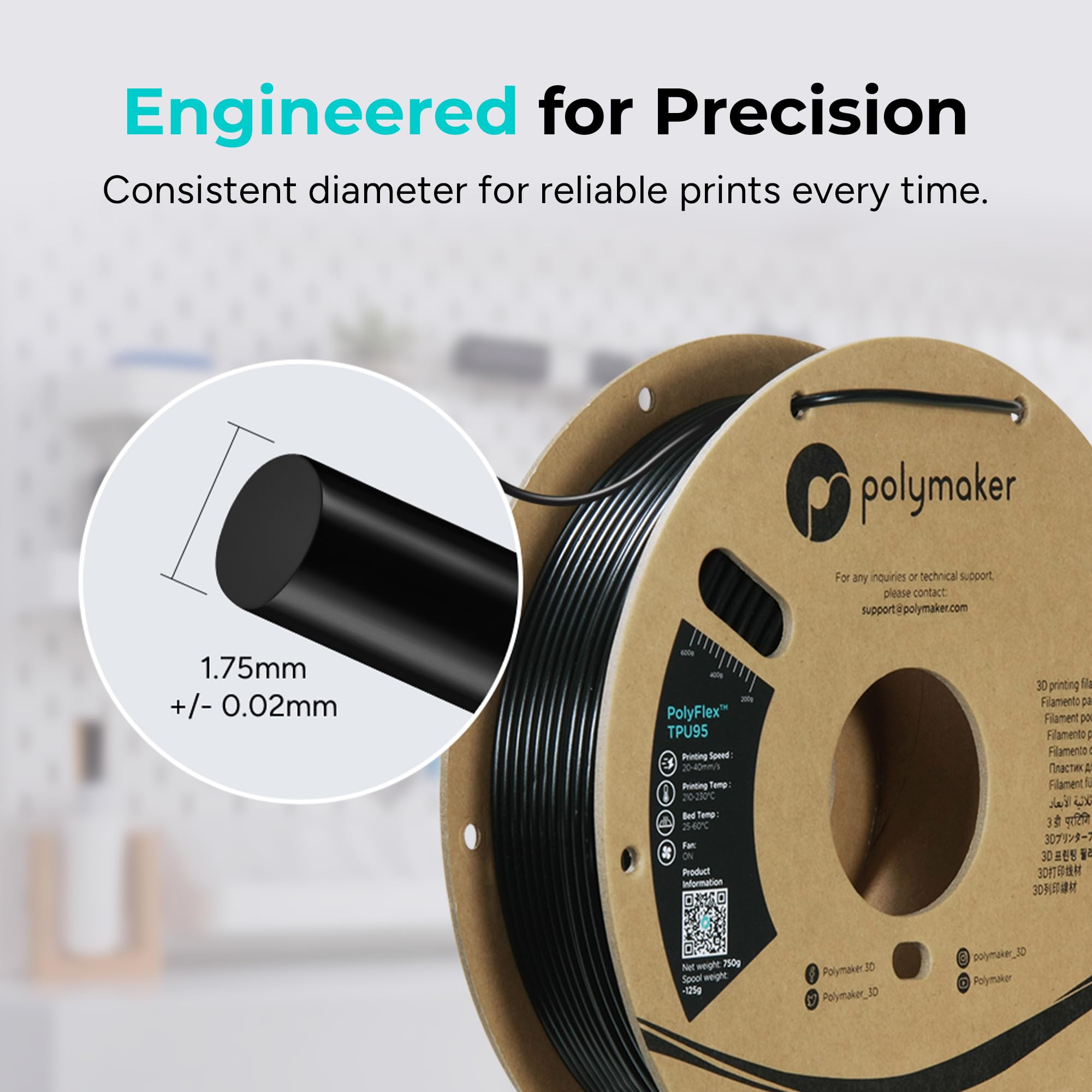 Polymaker TPU Filament - Flexible 3D Printing -6 Polymaker TPU Filament - Flexible 3D Printing -6