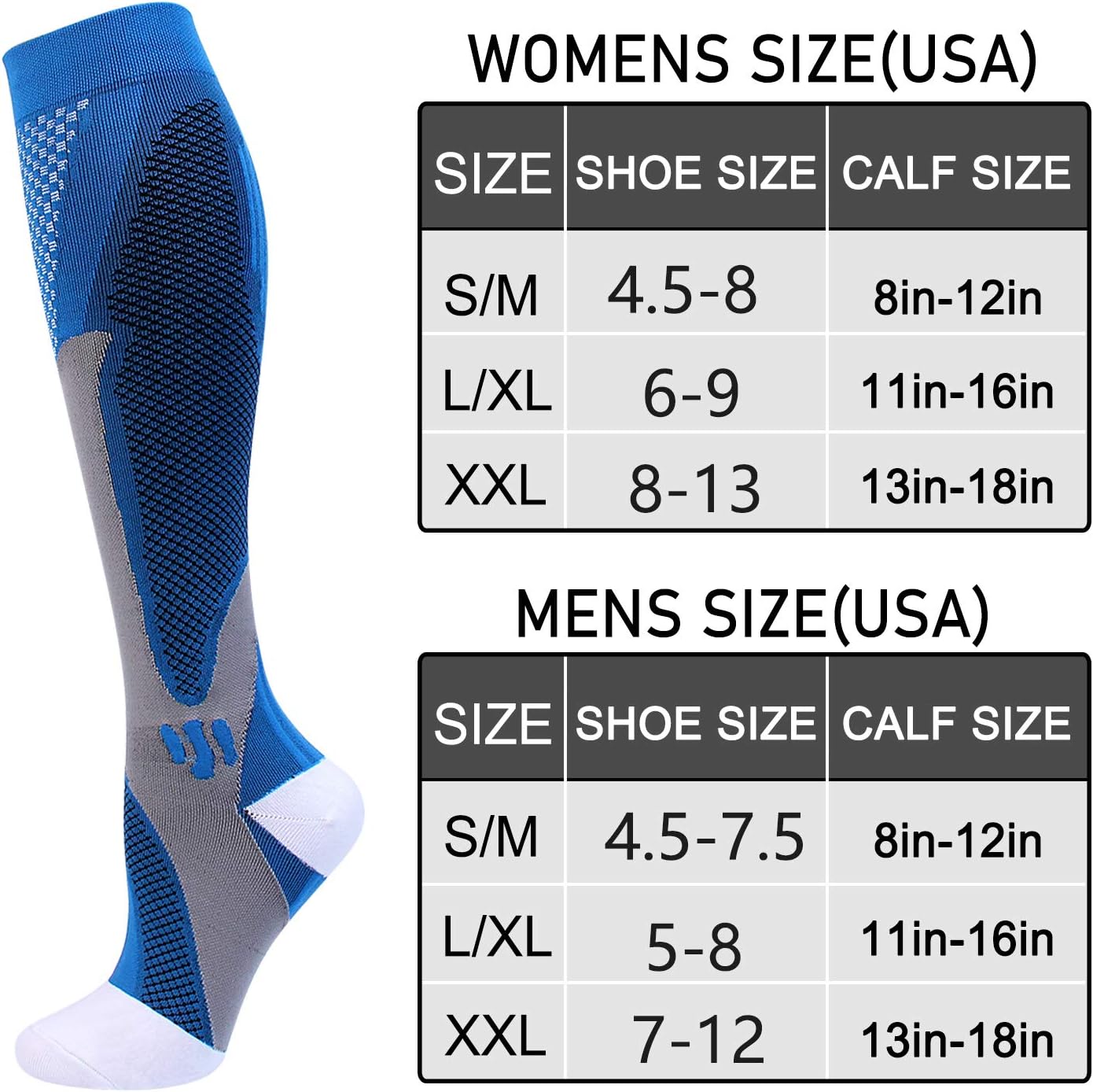 70% Off Discount Compression Socks for Men Women 20-30 mmHg Medical Compression Socks for Sports Nurses Athletic Socks