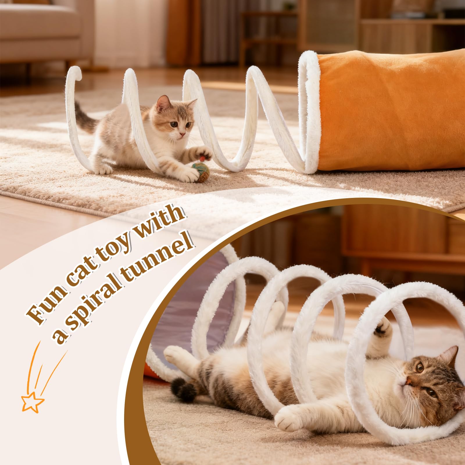 Ownpets Tunnel Lollipop pour chat Marron