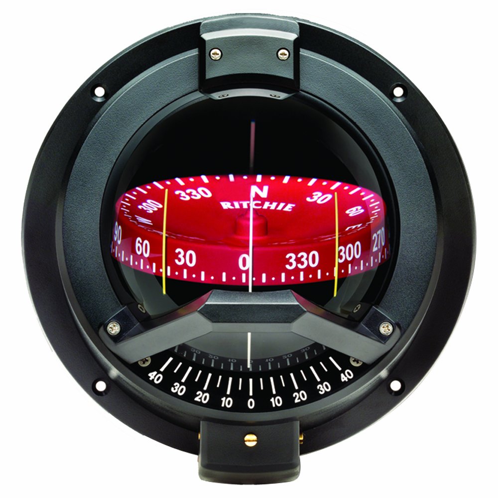 Ritchie Navigator Bulkhead Mount Compass 4-1/2 Dial Bulkhead Mount Navigator Compass