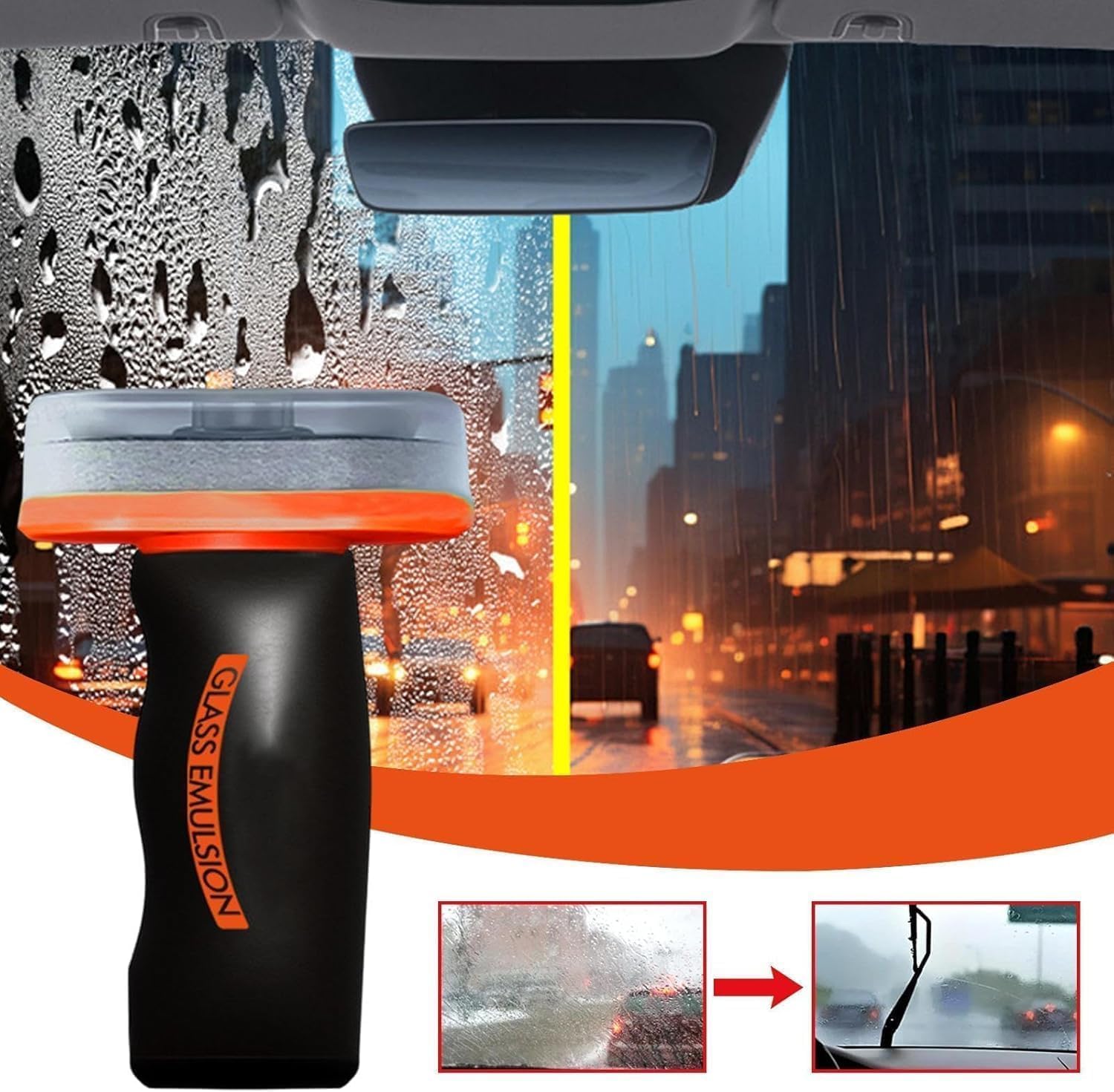 Nmes Nettoyant Vitre Voiture, Produit Nettoyage Voiture, Nmes Nettoyant Pare Brise, Anti Pluie Pare Brise, Détachant De Film D’huile Pour Pare-Brise Vitres Rétroviseurs,Glass Emulsion Pour Miroirs (2)
