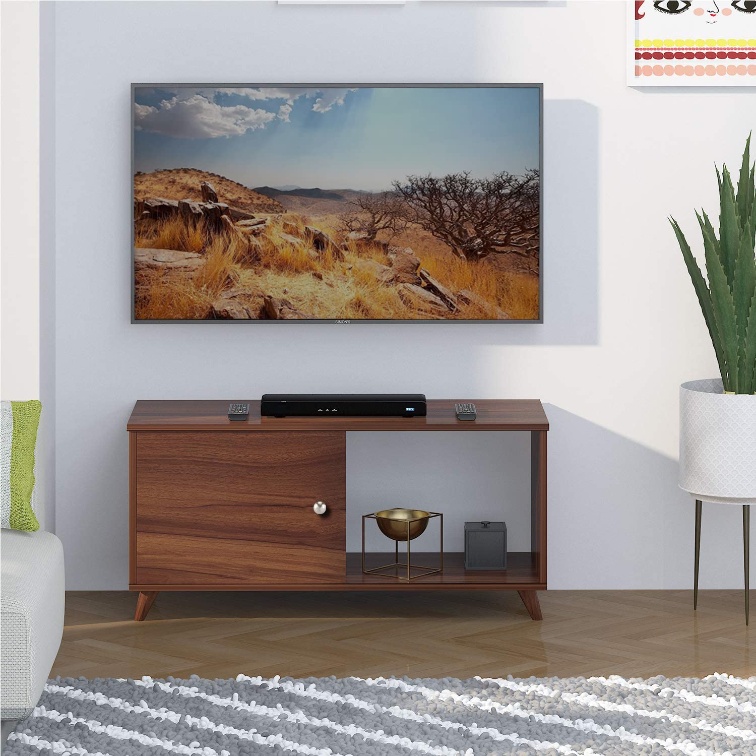 Klaxon Ferret TV Unit - Asian Walnut-image-12