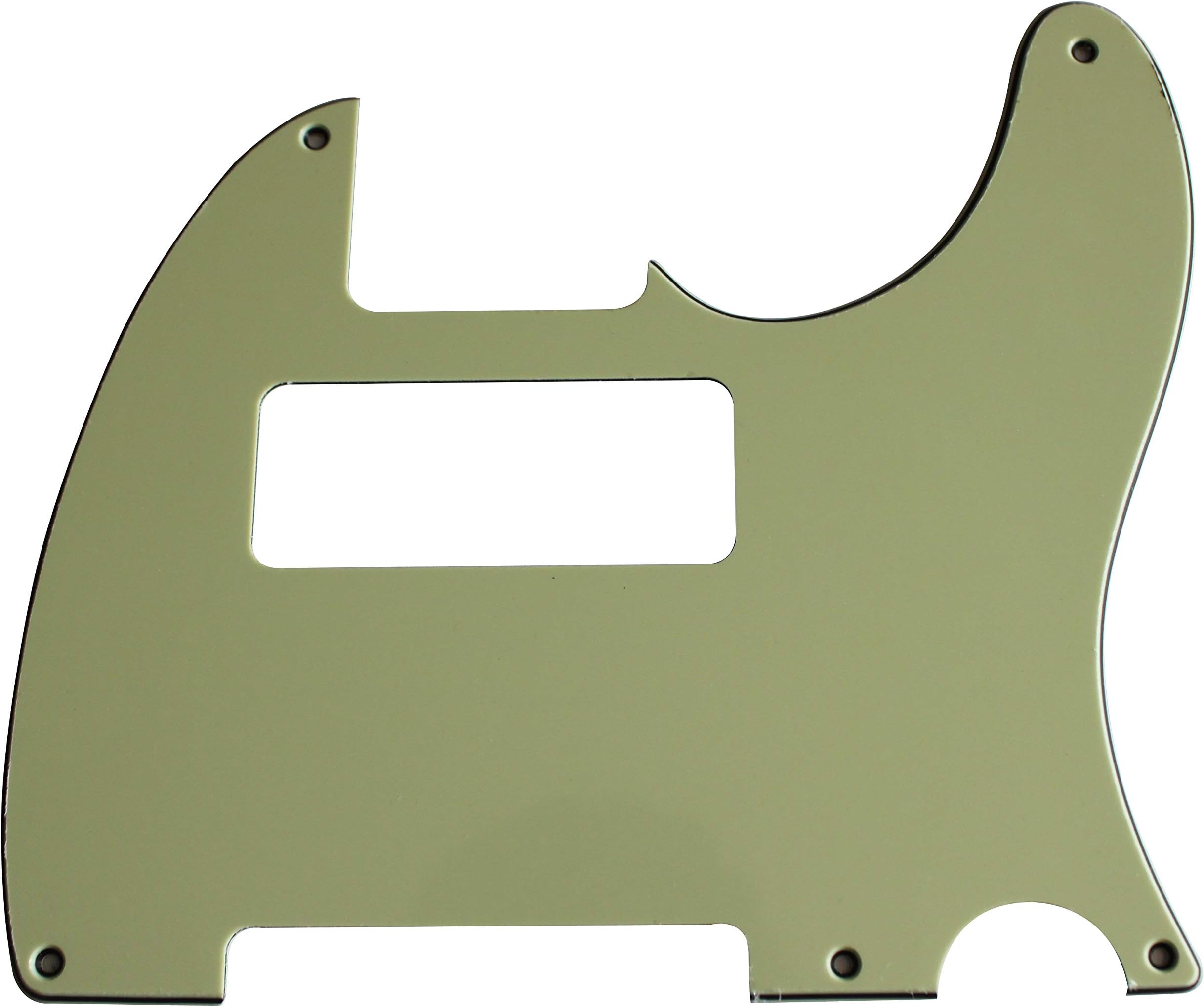 Custom Guitar Pickguard For USA/Mexican Fender Esquire Telecaster 5 Hole P90 Style (3 Ply Vintage Green)