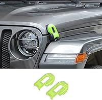 Vista 13 de Hoolcar Cubierta de soportes de cierre de capó para Jeep Wrangler JL JLU 2018-2021 y Gladiator JT 2020-2021, azul