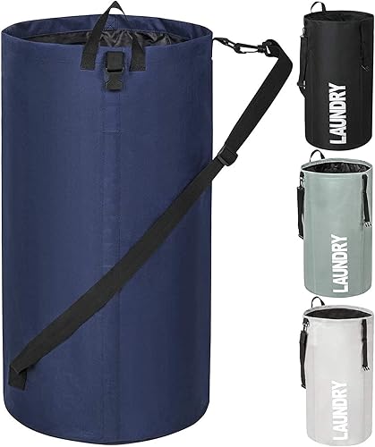 Chrislley Cesta de lavandería extra grande de 106 litros con cordón para dormitorio, mochila de lavandería, bolsa de lavandería plegable para