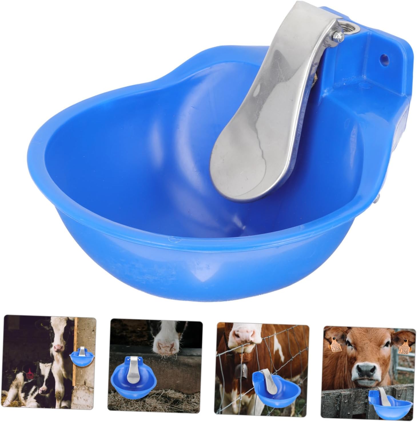 POPETPOP Automatic Waterer Bowl for Livestock Cow and Sheep Drinking Bowl Float Valve Easy to Clean and Farm Water Dispenser for Cattle and Goats