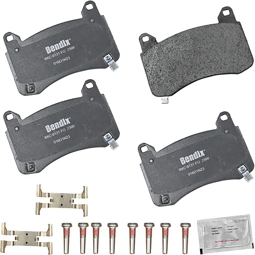 Miniatura 242 de Bendix Priority1 CFC154 - Juego de pastillas de freno de disco para Avanti II, Century, LeSabre, Regal, Riviera, chasis comercial, DeVille