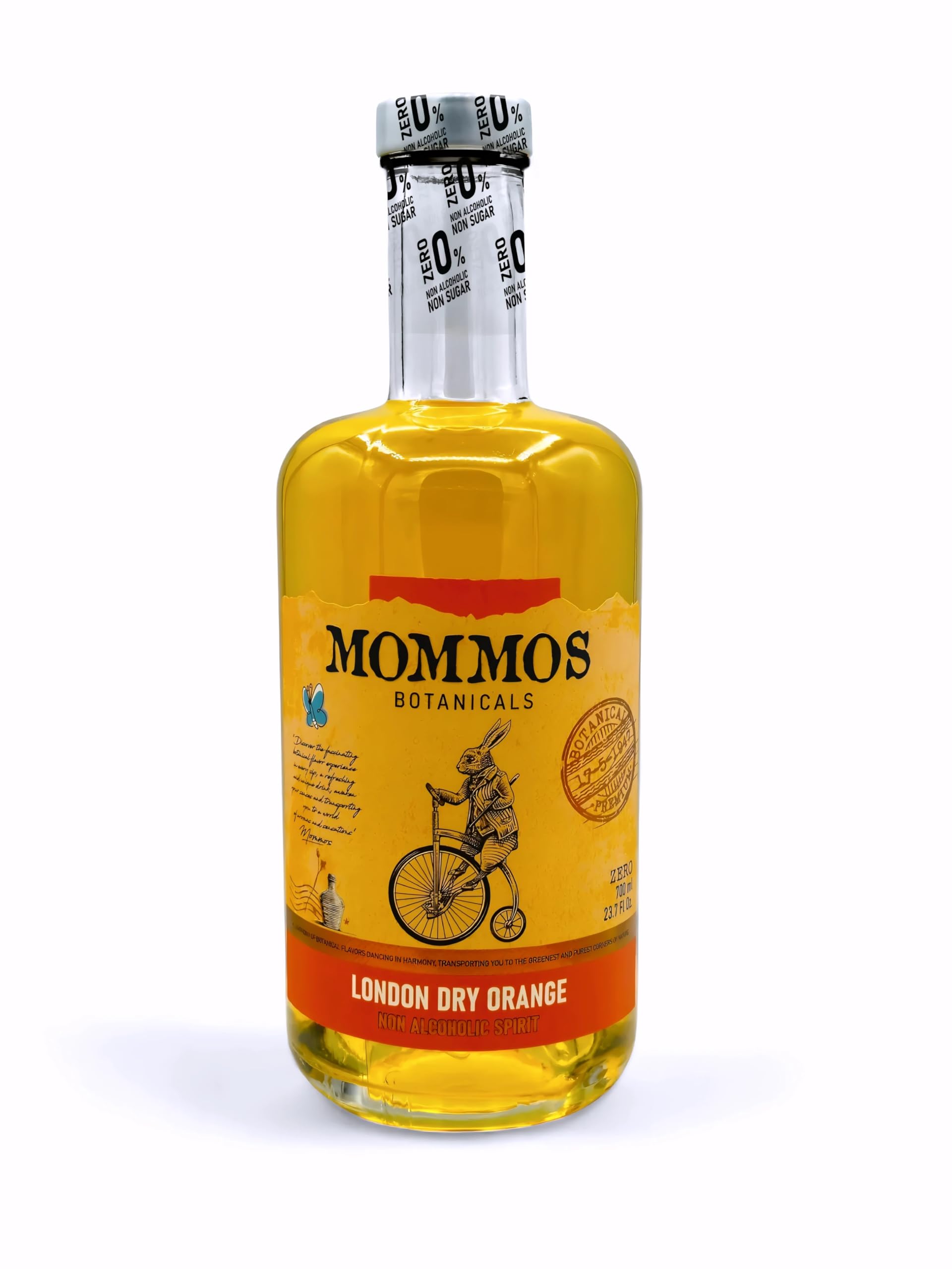 Mommos Orange Spritz 0.0% - Alternativa ORANGE SPRITZ - Sin alcohol - Sin Azúcar - Bajo en Calorías - Premium -700ml | Para los amantes de las espirituosas 0% alcohol — view 6