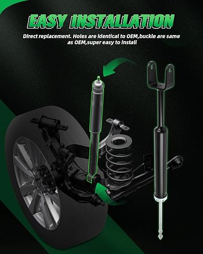 Miniatura 5 de SCITOO - Amortiguadores traseros para Dodge se adapta a 2013-2016 para amortiguadores Dodge Dart 346370 5827 - Juego de 2 piezas