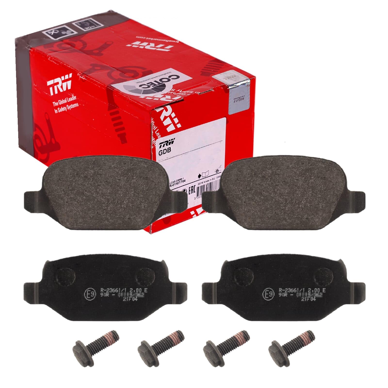 Für TRW GDB1646 BRAKE PAD SET, DISC BRAKE