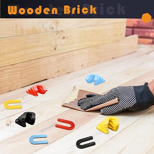 Miniatura 6 de Boao Cuñas de plástico estructurales de herradura en forma de U para nivelar, 14 pulgadas, 316 pulgadas, 18 pulgadas, 116 pulgadas, negro, amarillo,