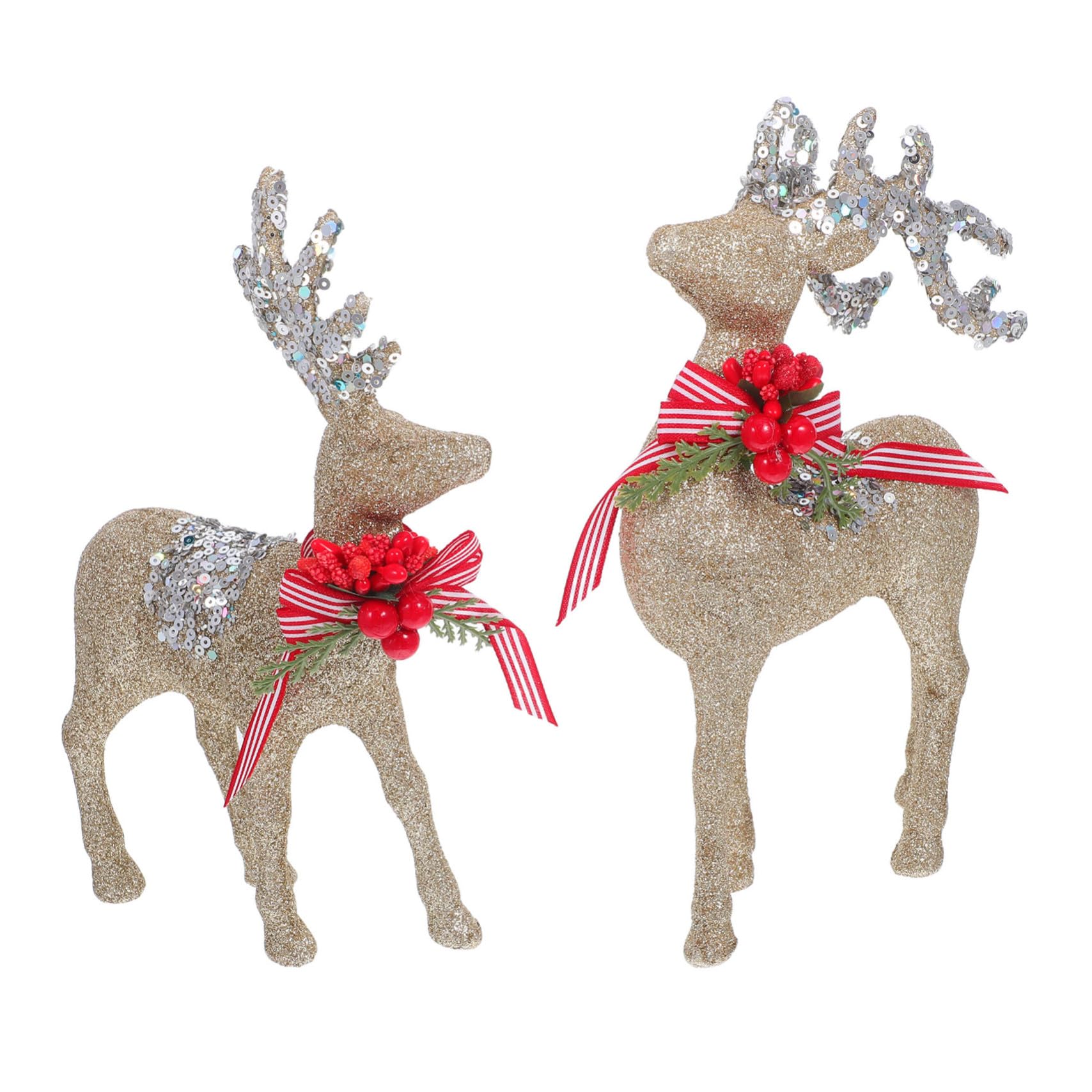 Figurines de cerfs de Noël Zerodeko pour illuminer votre table de fête et votre cheminée
