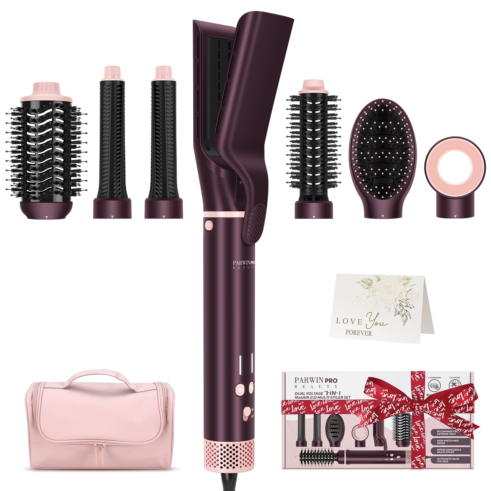 6 w 1Airstyler z lokówką do włosów, suszarka do włosów, ekskluzywne opakowanie