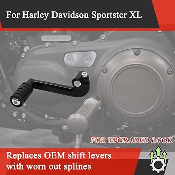 Shift Lever + Shifter peg for Harley Sportster XL 1200 w/Mid-Controls