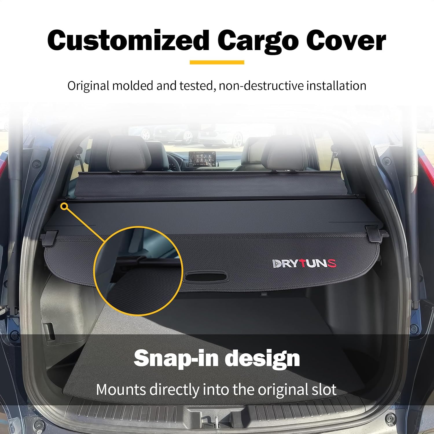 Cargo Cover Retractable Trunk Cover for Honda CRV 2017-2022 | Security Shield Privacy Shade