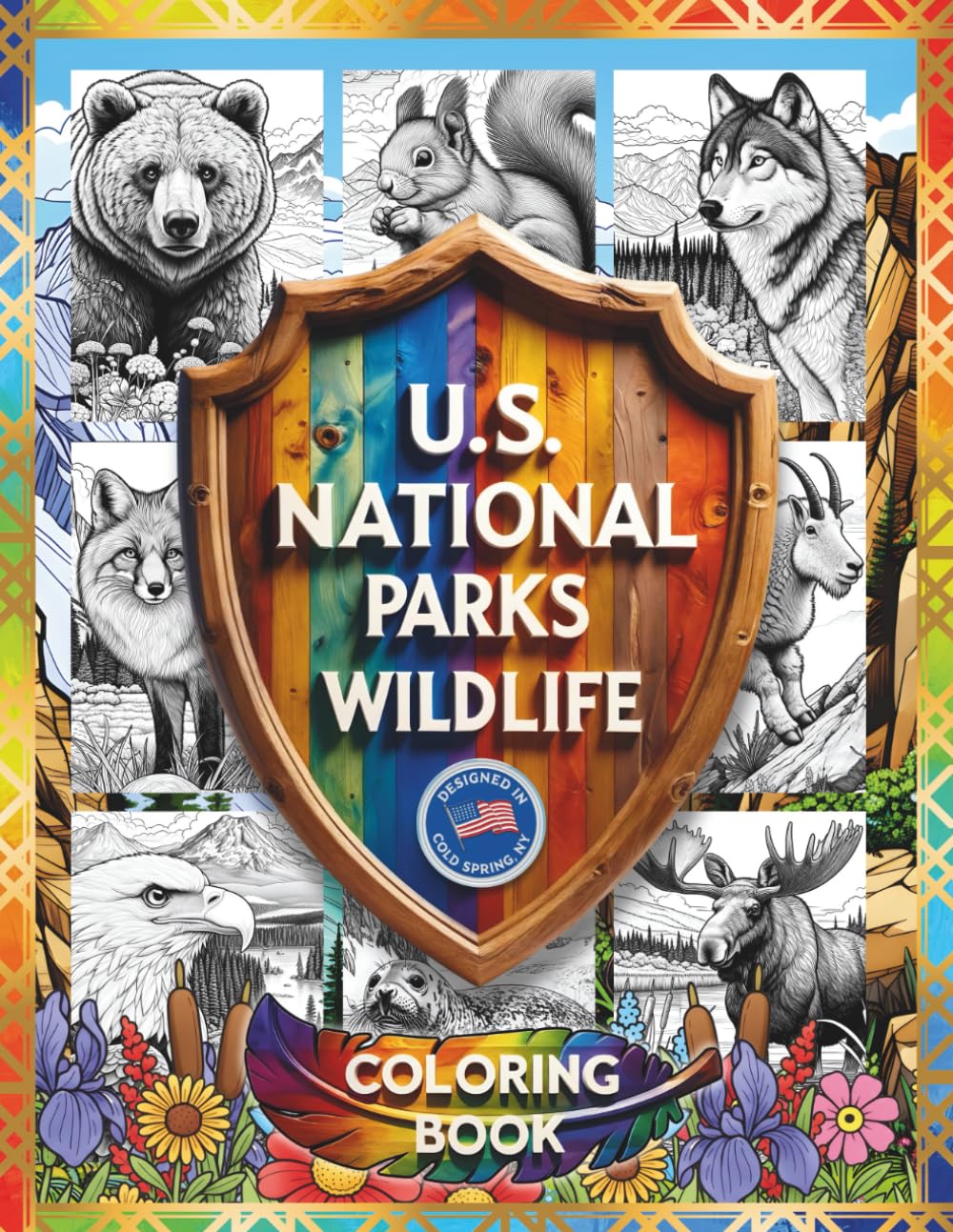 U.S. NATIONAL PARKS WILDLIFE - COLORING BOOK (WILDLIFE & NATURE SERIES)