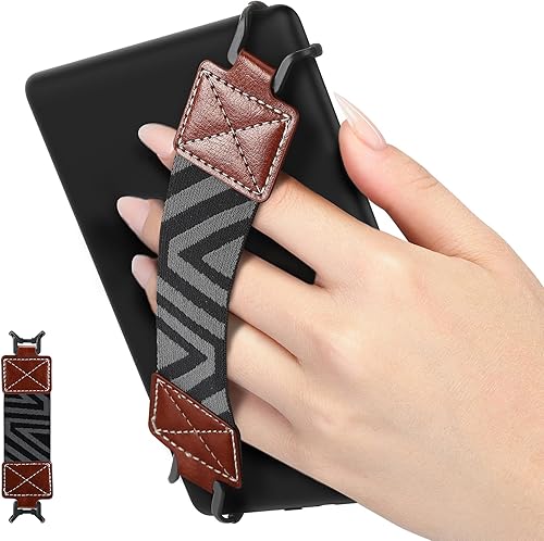 Miniatura 1 de MoKo Correa de mano de seguridad para Kindle eReaders Fire de 6 a 8 pulgadas, KindleKoboVoyagaLenovoSony Kindle E-Book Tablet, correa de mano