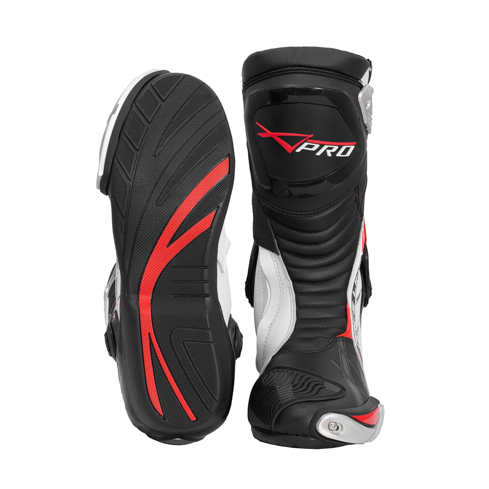 Buty CE Motocyklowe Quad Motocross Touring Sport Techniczne (46 EU, Biały)