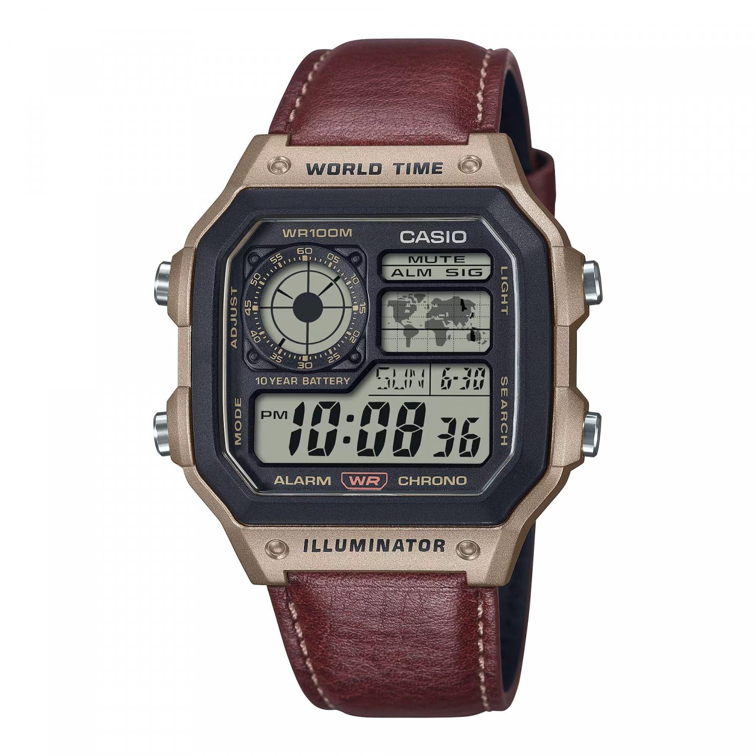 CASIO Chronograph AE-1200WHL-5AVEF, Timeless Collection