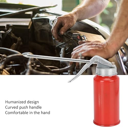 Miniatura 2 de 2 unidades de aceite aceite bomba aceitera, lata de aceite de bomba de metal, 6.8 fl oz pistola de aceite rociador lata para el hogar auto