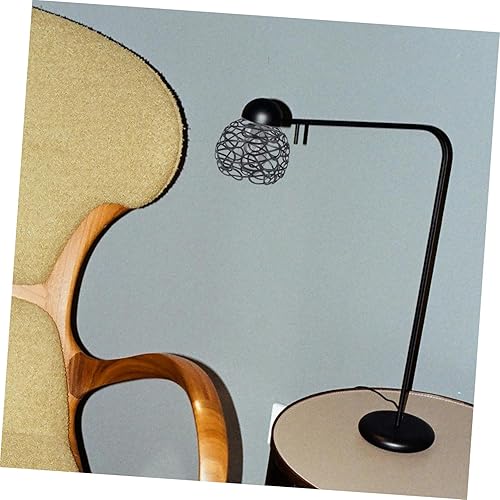 Miniatura 5 de Cubierta de luz de jaula de metal Pantalla de lámpara de repuesto decorativa gris pantalla de lámpara