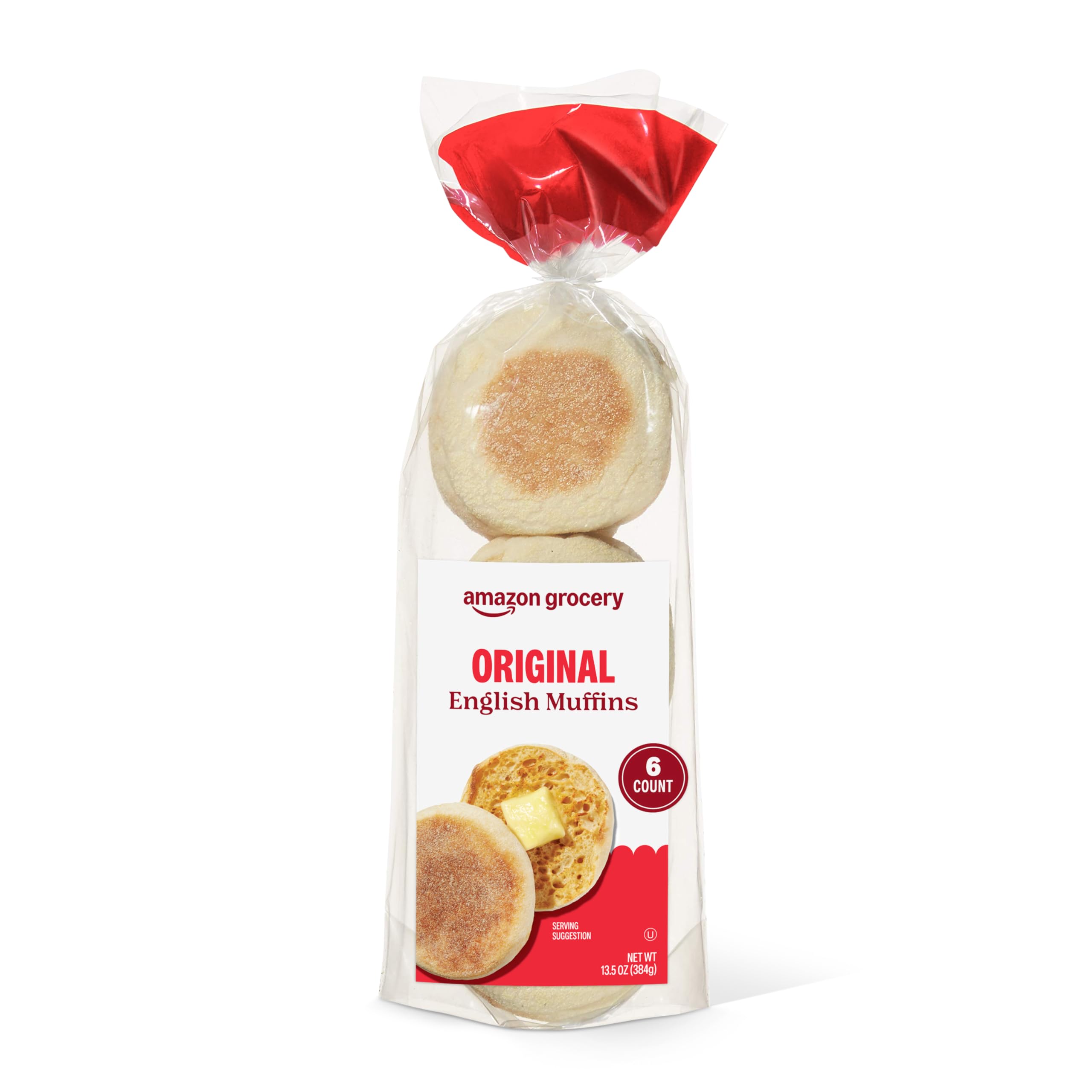 Amazon Grocery Original English Muffins 13 5 Oz 6 Ct Previously Happy Belly Packaging May Vary